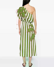 Load image into Gallery viewer, Farm Rio Off-White One-Shoulder Lenzing Ecovero Euroflax Midi Dress - FINAL SALE