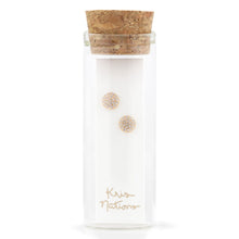 Load image into Gallery viewer, Kris Nations Round Crystal Stud Earrings - 18K Gold Vermeil