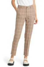 Load image into Gallery viewer, Scotch &amp; Soda Lowry Mid Rise Slim Trousers in Black/Brown Plaid - FINAL SALE