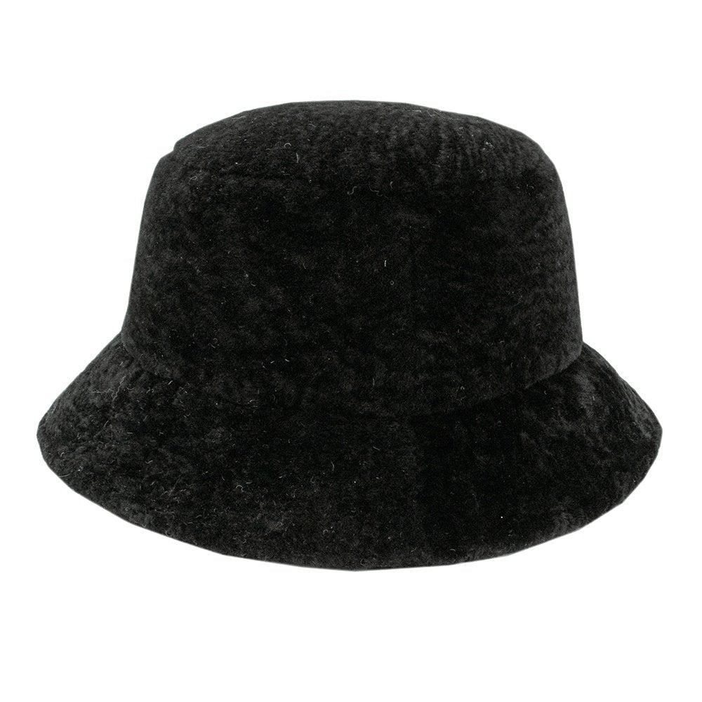 Mitchie's Curley Lamb Bucket Hat - Black