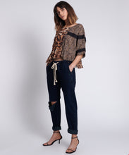 Load image into Gallery viewer, One Teaspoon Fox Black Shabbies Drawsting Boyfriend Jeans