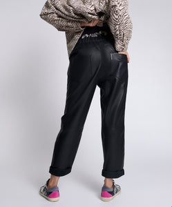 One Teaspoon Leather Shabbies Pant in Black - FINAL SALE