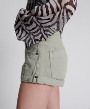 Load image into Gallery viewer, One Teaspoon Faded Khaki Bandits Mid Rise Denim Short - FINAL SALE
