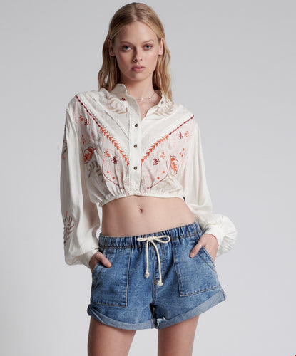 One Teaspoon Hollywood Shabby Bandit Drawstring Short