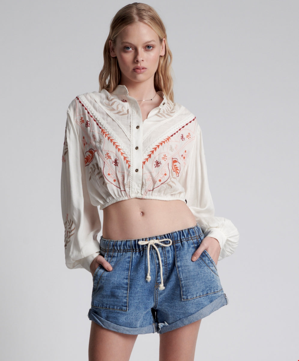 One Teaspoon Hollywood Shabby Bandit Drawstring Short