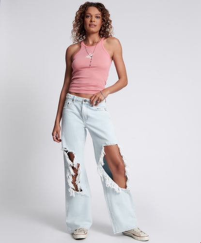 One Teaspoon Le Surf Jackson Mid Waist Wide Leg Jeans - FINAL SALE