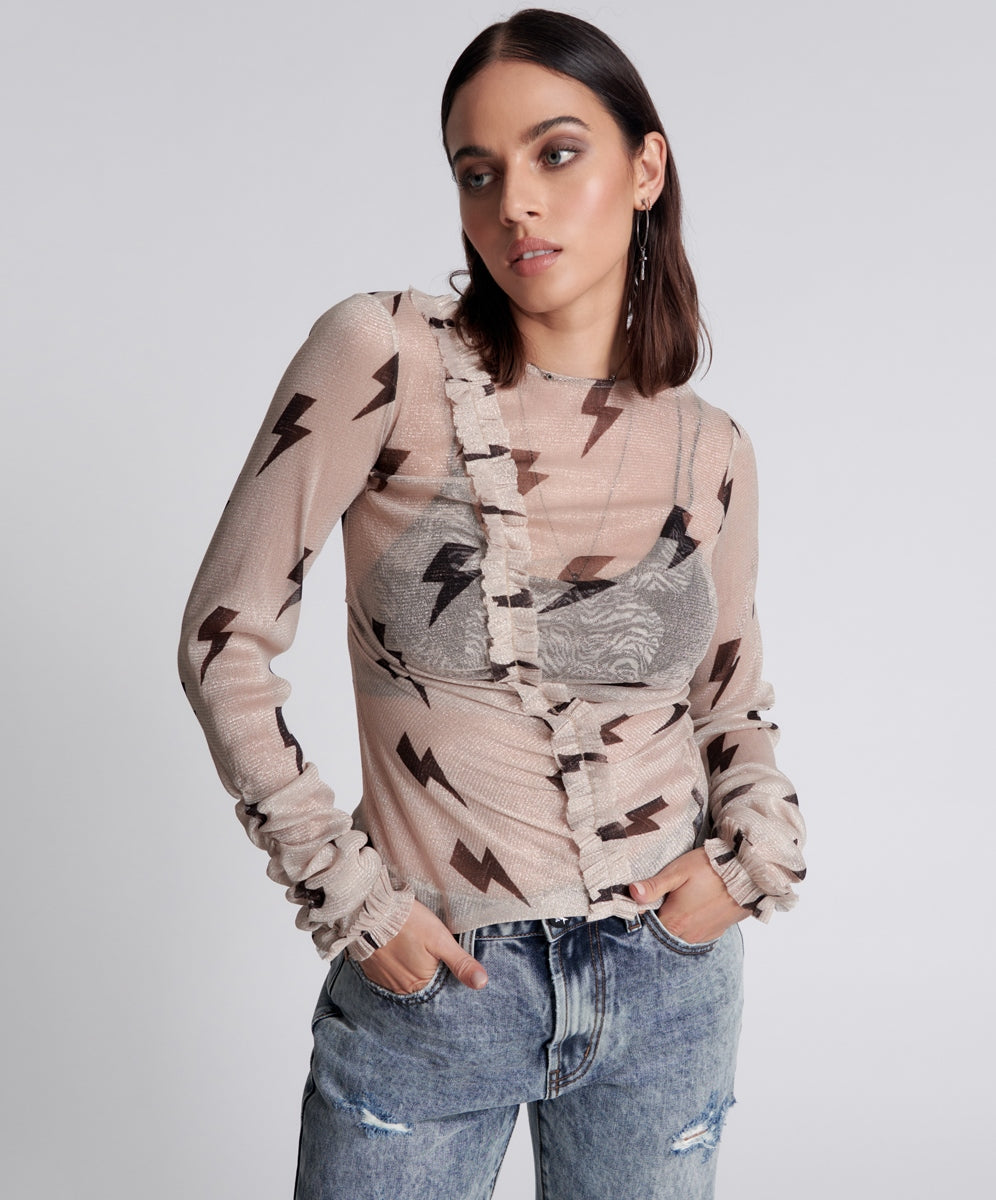 One Teaspoon Lightning Party L/S Top - FINAL SALE