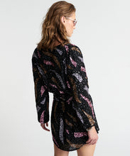 Load image into Gallery viewer, One Teaspoon Delusion Hand Beaded Wrap Dress in Black - FINAL SALE