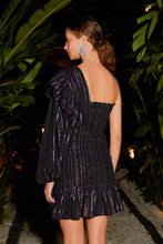 Load image into Gallery viewer, Farm Rio Lurex Stripe Mini Dress - FINAL SALE
