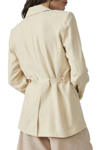 Free People Belted Olivia Blazer in Pebble