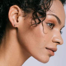 Load image into Gallery viewer, Kris Nations Small Skull Stud Earrings in Gold Vermeil