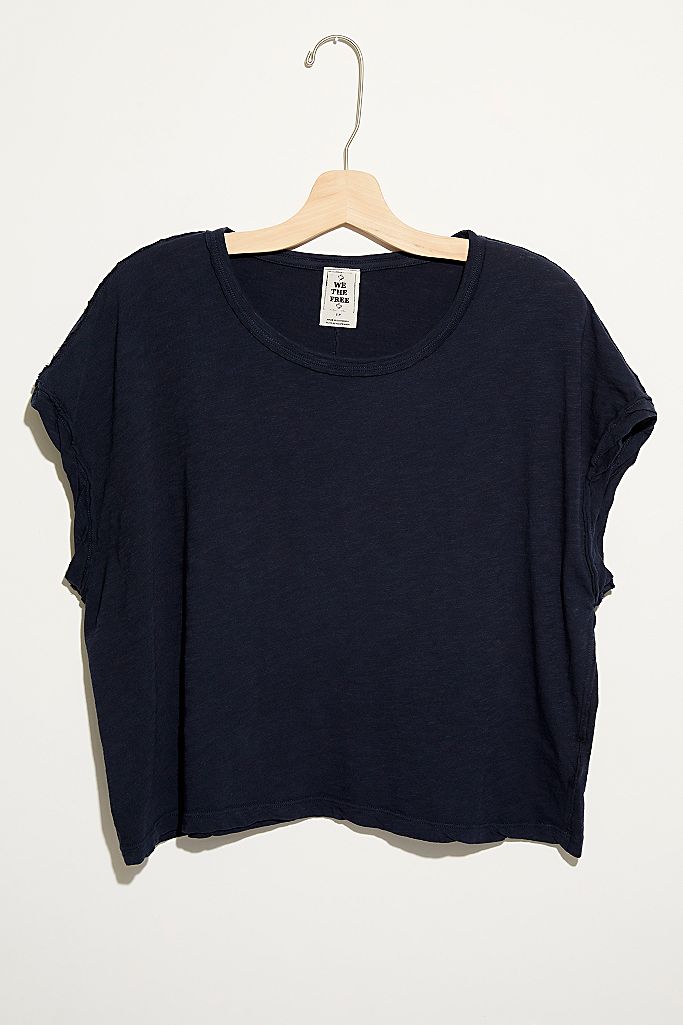 Free People You Rock Tee in Black