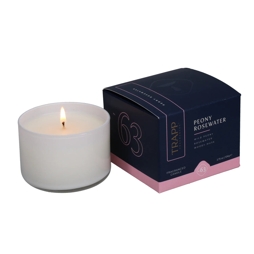 Trapp 3.75 oz Poured Candle in Peony Rosewater