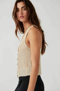 Free People Seascape Vest in Conch Combo