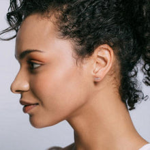 Load image into Gallery viewer, Kris Nations Bar Dash Stud Earrings in Gold