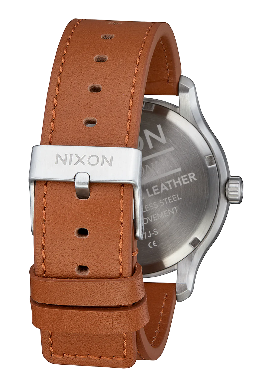 Nixon leather watch hot sale