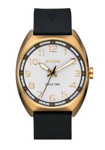 NIXON Mullet Watch in Light Gold/White