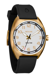 NIXON Mullet Watch in Light Gold/White