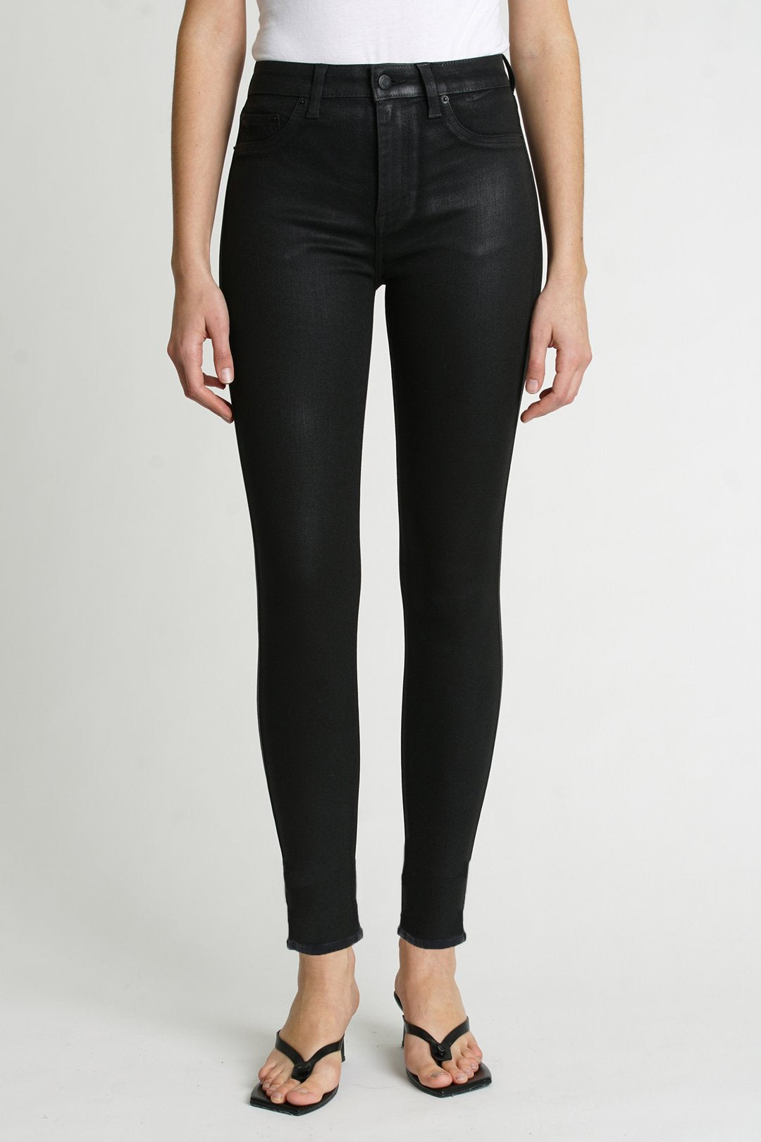 Pistola Aline Black Coated High Rise Jeans Pistola Aline High Rise