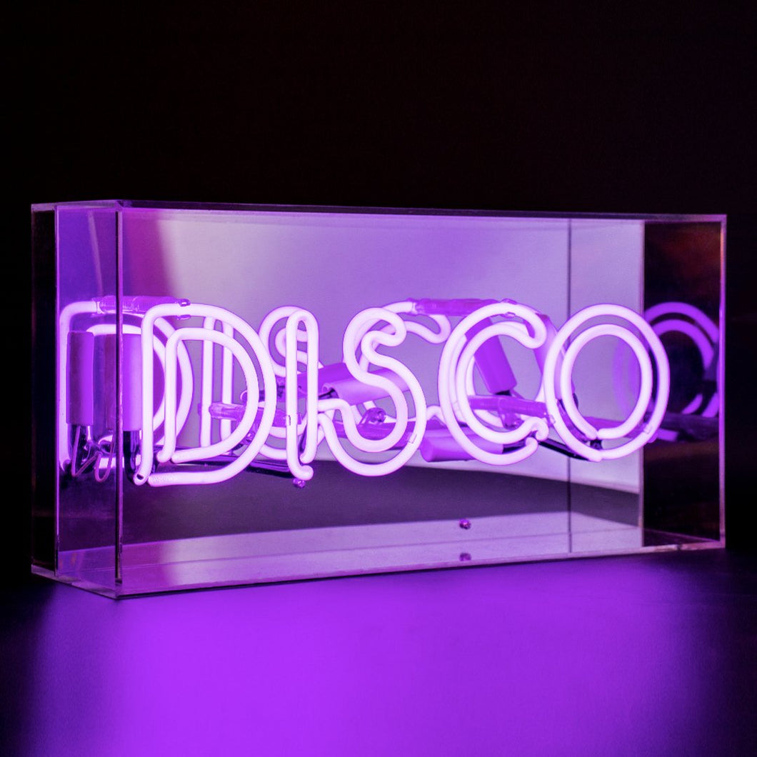 Locomocean Disco Acrylic Box Neon Light Purple