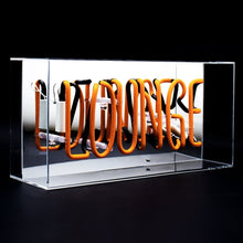 Load image into Gallery viewer, Locomocean &#39;Lounge&#39; Acrylic Box Neon Light - Orange