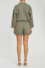 Load image into Gallery viewer, Pistola Becca Belted Romper in Garden Green - FINAL SALE