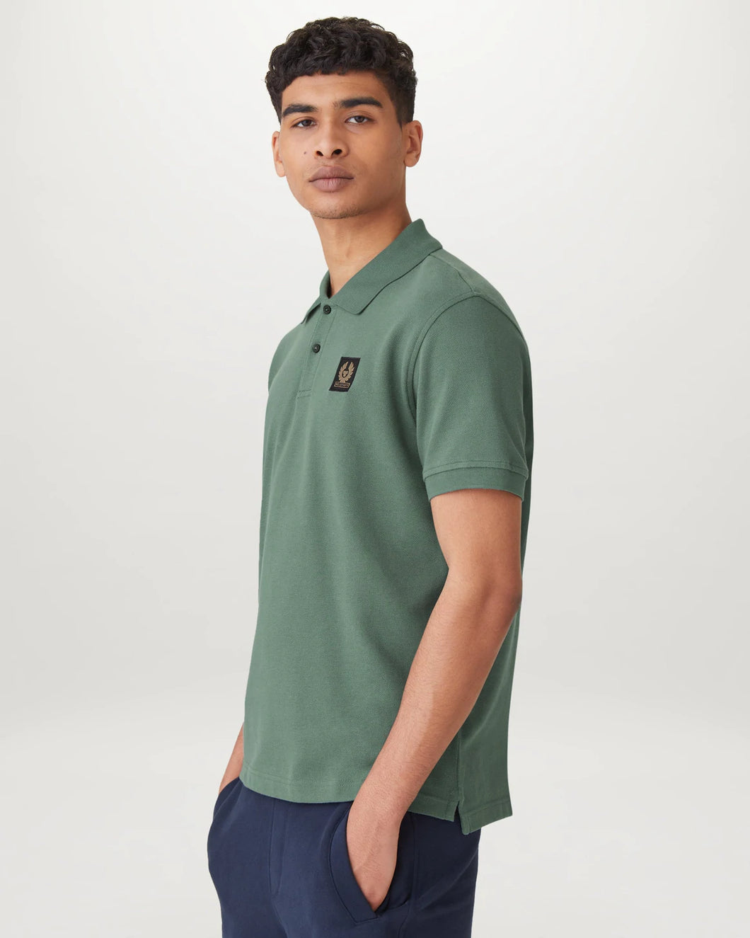 Belstaff S/S Polo in Faded Teal