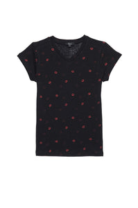 Little Rails Carlyn in Black Kiss Me Metallic - FINAL SALE