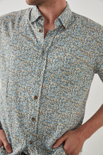 Load image into Gallery viewer, Rails Carson Shirt in Spring Blossom Teal Creamsicle - FINAL SALE