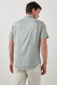 Rails Carson Shirt in Spring Blossom Teal Creamsicle - FINAL SALE