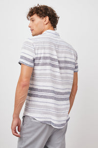 Rails Carson in Navy/Grey/White Stripe