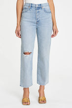 Load image into Gallery viewer, Pistola Cassie Crop Super High Straight in Rainer Distressed