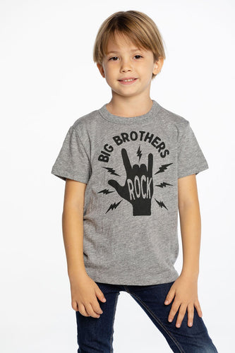 Chaser Kids Big Brothers Rock Tee in Streaky Grey - FINAL SALE