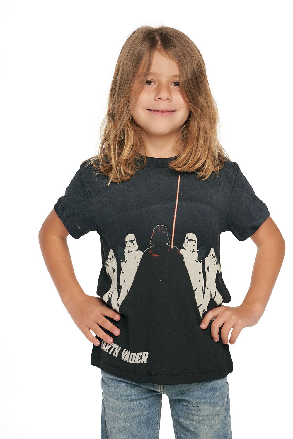 Chaser Kids Star Wars-Darth Vader Tee in Faded Black - FINAL SALE