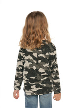 Load image into Gallery viewer, Chaser Kids Gauze Jersey L/S Crew in Black Camo - FINAL SALE