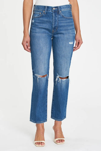 Pistola Charlie High Rise Classic Straight in Aurora Distressed