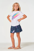 Load image into Gallery viewer, Chaser Kids Neon Stars Tee in White - FINAL SALE