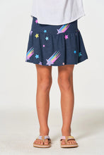 Load image into Gallery viewer, Chaser Kids Neon Stars Skort in Blue - FINAL SALE