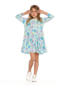 Chaser Kids Rpet Bliss Knit L/S Unicorn Fairy Dress - FINAL SALE