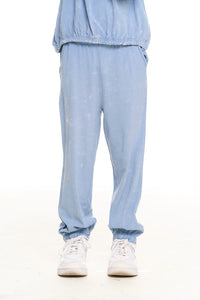Chaser Kids Joggers in Denim Mineral Wash - FINAL SALE