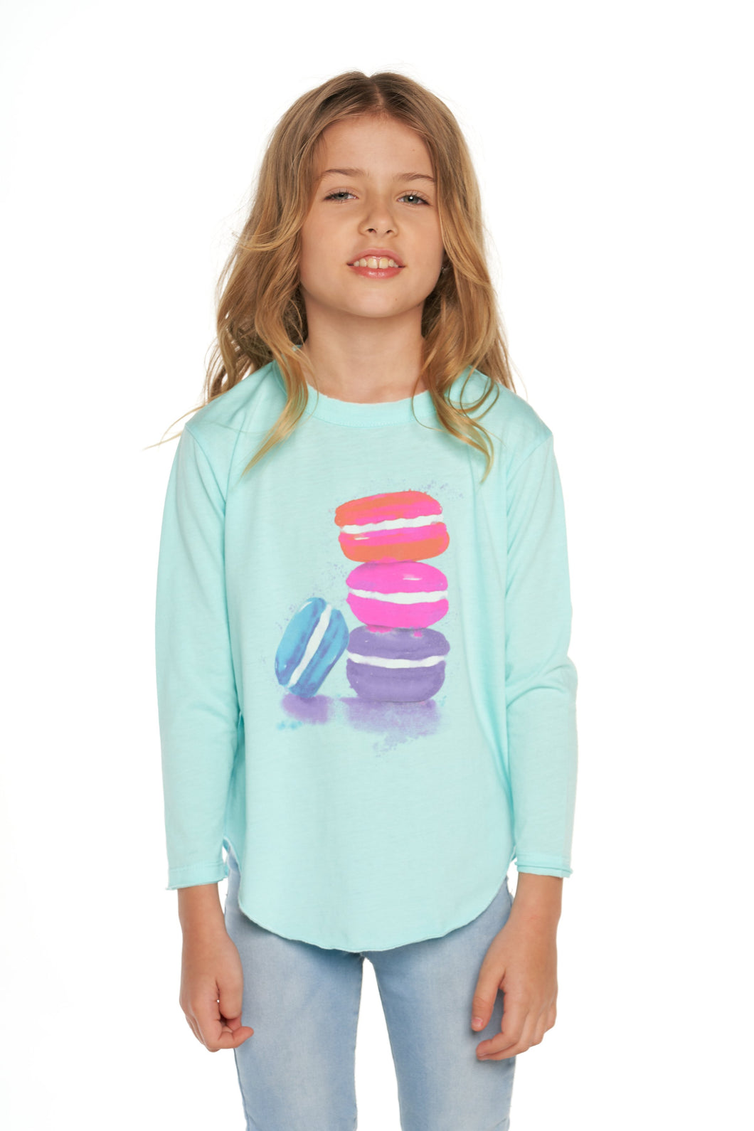 Chaser Kids Vintage Jersey L/S Breezy Macaron Tee - FINAL SALE
