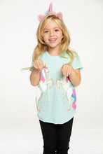 Load image into Gallery viewer, Chaser Kids Unicorn Shirttail Tee in Splash - FINAL SALE