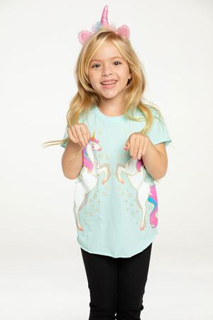 Chaser Kids Unicorn Shirttail Tee in Splash - FINAL SALE