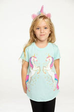 Load image into Gallery viewer, Chaser Kids Unicorn Shirttail Tee in Splash - FINAL SALE