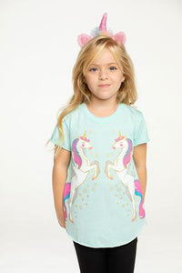 Chaser Kids Unicorn Shirttail Tee in Splash - FINAL SALE