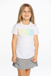 Chaser Kids Recycled Vintage Jersey Short Sleeve Shirt Crew - Glitter Stars - FINAL SALE
