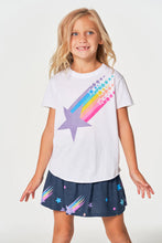 Load image into Gallery viewer, Chaser Kids Neon Stars Tee in White - FINAL SALE