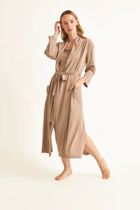 Skin Worldwide Carina Robe in Portobello - FINAL SALE