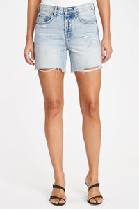 Pistola Devin High Rise Mom Cut Off in St Tropez