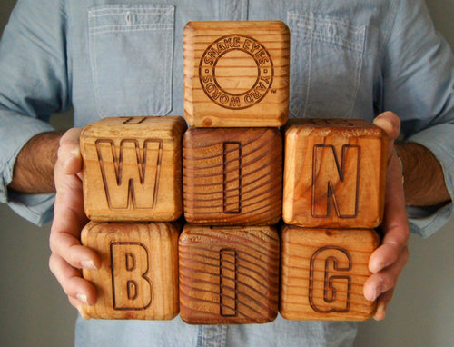 Snake Eyes Yard Words - Wooden Yard Games